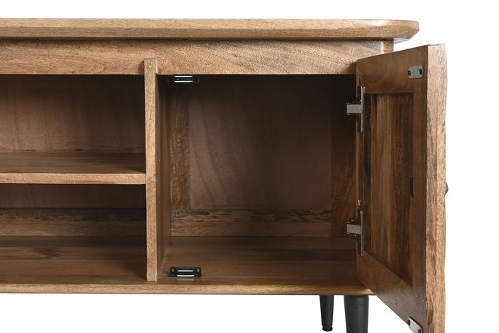 Mueble Tv Colonial DKD Home Decor Natural Gris Oscuro 40 x 55 x 140 cm