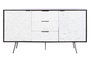 DKD Home Decor Buffet Moderno Marron Oscuro Blanco 43 x 80 x 150 cm