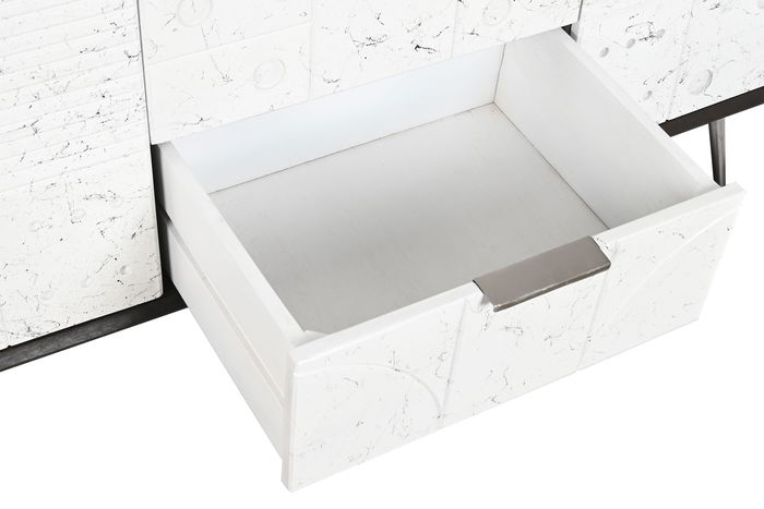 DKD Home Decor Buffet Moderno Marron Oscuro Blanco 43 x 80 x 150 cm DKD Home Decor Buffet Moderno Marron Oscuro Blanco 43 x 80 x 150 cm