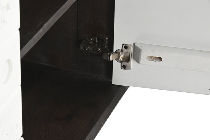 DKD Home Decor Buffet Moderno Marron Oscuro Blanco 43 x 80 x 150 cm DKD Home Decor Buffet Moderno Marron Oscuro Blanco 43 x 80 x 150 cm