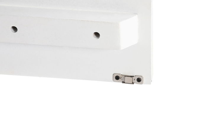 DKD Home Decor Mueble TV Moderno Marron Oscuro Blanco Mango 140x35x50 cm