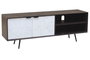 DKD Home Decor Mueble TV Mango 140x35x50 Marrón Oscuro