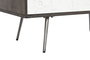 DKD Home Decor Aparador Moderno Blanco y Marron Mango y Metal 90 x 43 x 82 cm