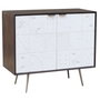 DKD Home Decor Aparador de Mango y Metal Blanco