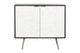 DKD Home Decor Aparador Moderno Blanco y Marron Mango y Metal 90 x 43 x 82 cm
