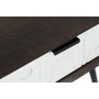 DKD Home Decor Mesita de Noche Mango y Metal Wengue