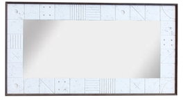 DKD Home Decor Espejo de Mango 130x70 cm Marrón Oscuro