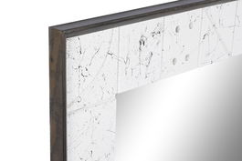 DKD Home Decor Espejo Moderno Marron Oscuro Blanco 4 x 70 x 130 cm