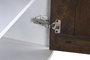 DKD Home Decor Buffet Blanco Marron Oscuro 3 Cajones 2 Puertas 150 x 40 x 80 cm