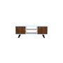 DKD Home Decor Mueble TV Mango y Metal Blanco 135x35x51 cm