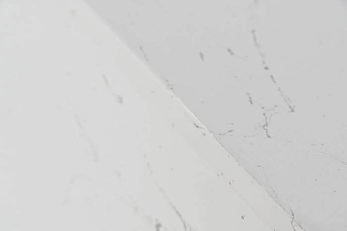 DKD Home Decor Cajonera Moderno Blanco Marron Oscuro 4 cajones 40 x 105 x 70 cm