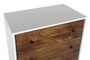 DKD Home Decor Cajonera Moderno Blanco Marron Oscuro 4 cajones 40 x 105 x 70 cm