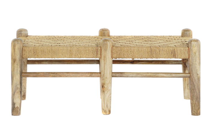 DKD Home Decor Descalzadora Bali1 Mango y Ratan Natural 45 x 41 x 102 cm