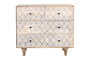 Cajonera Boho DKD Home Decor Natural Blanco 40 x 85 x 90 cm