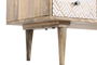 DKD Home Decor Mesa Centro Boho Natural Blanco 120 x 60 x 45 cm