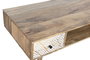 DKD Home Decor Mesa de Centro de Mango 120x60x45 cm Natural y Blanco
