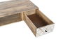 DKD Home Decor Mesa Centro Boho Natural Blanco 120 x 60 x 45 cm
