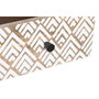 DKD Home Decor Mesa de Centro de Mango 120x60x45 cm Natural y Blanco