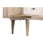 DKD Home Decor Mesa de Centro de Mango 120x60x45 cm Natural y Blanco