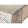 DKD Home Decor Mesa de Centro de Mango 120x60x45 cm Natural y Blanco