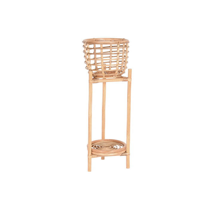 DKD Home Decor Macetero de Ratán Natural 25x25x70 cm