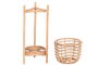 DKD Home Decor Macetero Balines Natural Ratan 25 x 70 x 25 cm
