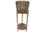 DKD Home Decor Macetero de Ratán Natural 25x25x70 cm