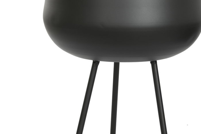 DKD Home Decor Set de 2 Maceteros Metal Negros 34x34x69 cm DKD Home Decor Set de 2 Maceteros Metal Negros 34x34x69 cm