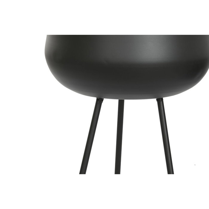 DKD Home Decor Set de 2 Maceteros Metal Negros 34x34x69 cm DKD Home Decor Set de 2 Maceteros Metal Negros 34x34x69 cm
