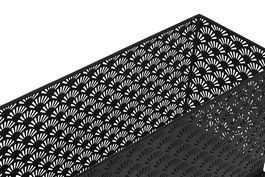 DKD Home Decor Macetero Moderno Negro Metal Set de 2 Piezas 22 x 60 x 70 cm