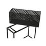 DKD Home Decor Set de 2 Maceteros de Metal Negro 60x22x70