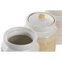 DKD Home Decor Bote de Dolomite 1 L, Surtido de 3 Piezas