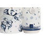 DKD Home Decor Set de 2 Botes Stella Maris, 2,35 L, Azul y Blanco