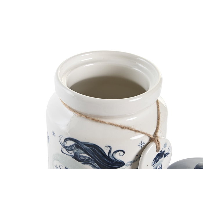 DKD Home Decor Pack de 3 Botes de Dolomita Stella Maris 1 L