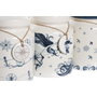 DKD Home Decor Pack de 3 Botes de Dolomita Stella Maris 1 L