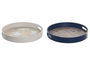 DKD Home Decor Bandeja Atlantico Azul Blanco 35 x 35 x 5 cm (2 Unidades)