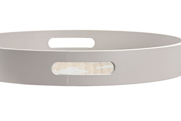 DKD Home Decor Bandeja Atlantico Azul Blanco 35 x 35 x 5 cm (2 Unidades)