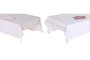 DKD Home Decor Juego de Manteles PIXEL LOVE 150x250 cm, Algodón, Rosa y Blanco