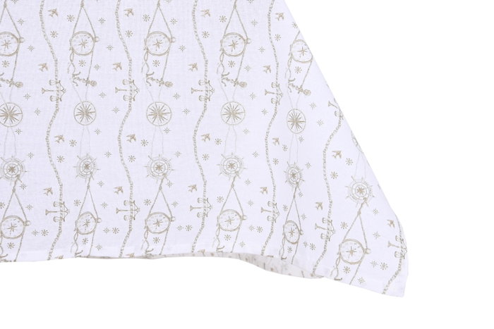 DKD Home Decor Set de 5 Manteles Stella Maris de Algodón, Surtido de 2