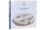 DKD Home Decor Set de Aperitivo BLUE RED BIRD de Gres