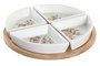 DKD Home Decor Set de Aperitivo BLUE RED BIRD de Gres