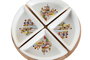 DKD Home Decor Set de Aperitivo BLUE RED BIRD de Gres