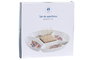 DKD Home Decor Bandeja de Aperitivo Gres y Bambú Blue Red Bird Multicolor