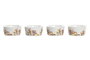 DKD Home Decor Set de Aperitivos BLUE RED BIRD de Gres