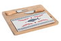 DKD Home Decor Tabla Aperitivo Mediterraneo Azul Rojo Bambu Gres Set 4 Piezas 20 x 1.2 x 24.5 cm