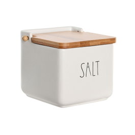 DKD Home Decor Salero Basicos Blanco 11,5 x 11 x 11,5 cm