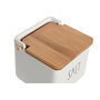DKD Home Decor Salero Basicos Blanco 11,5 x 11 x 11,5 cm