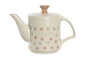 DKD Home Decor Tetera de Gres Topitos Beige 1L