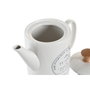 DKD Home Decor Tetera de Gres Blanca 1L