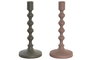 Candelabro Urban DKD Home Decor Rosa Verde 10.5 x 23.5 x 10.5 cm (2 Unidades)